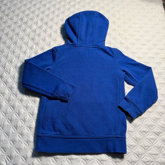 Nike Youth Logo Fleece Pullover Hoodie Sweatshirt Blue Gray White Size XS 4 - Picture 11 of 12
